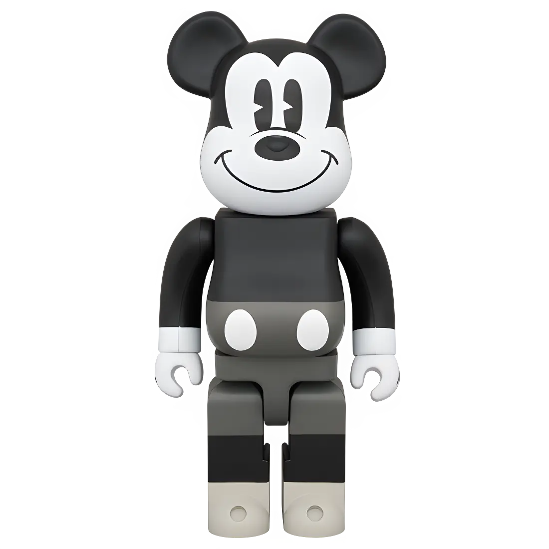 Bearbrick Mickey Mouse Black & White Version [Mickey Mouse and Friends] 400% Herstellerbild 1