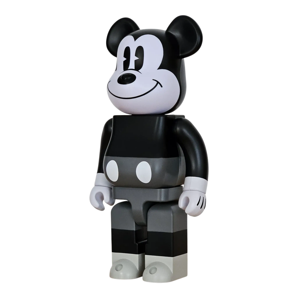 Bearbrick Mickey Mouse Black & White Version [Mickey Mouse and Friends] 400% schräg