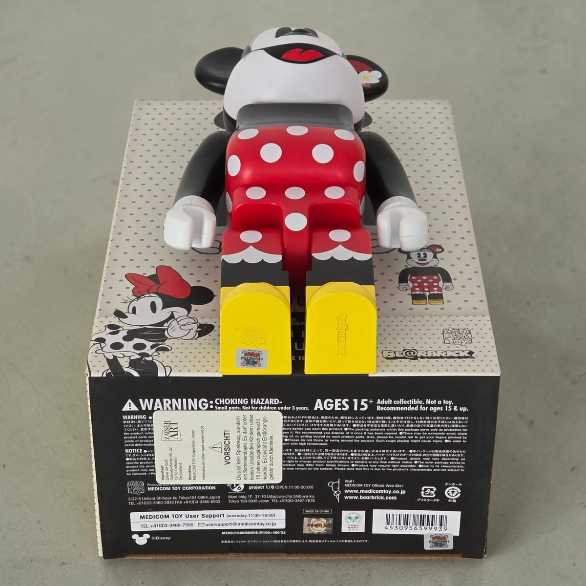 Bearbrick Minnie Mouse 100%+400% Echtheitsmerkmale