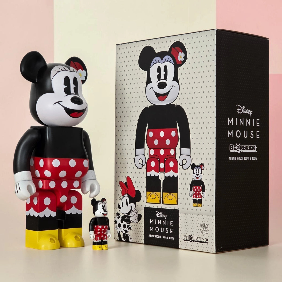 Bearbrick Minnie Mouse 100%+400% mit Verpackung
