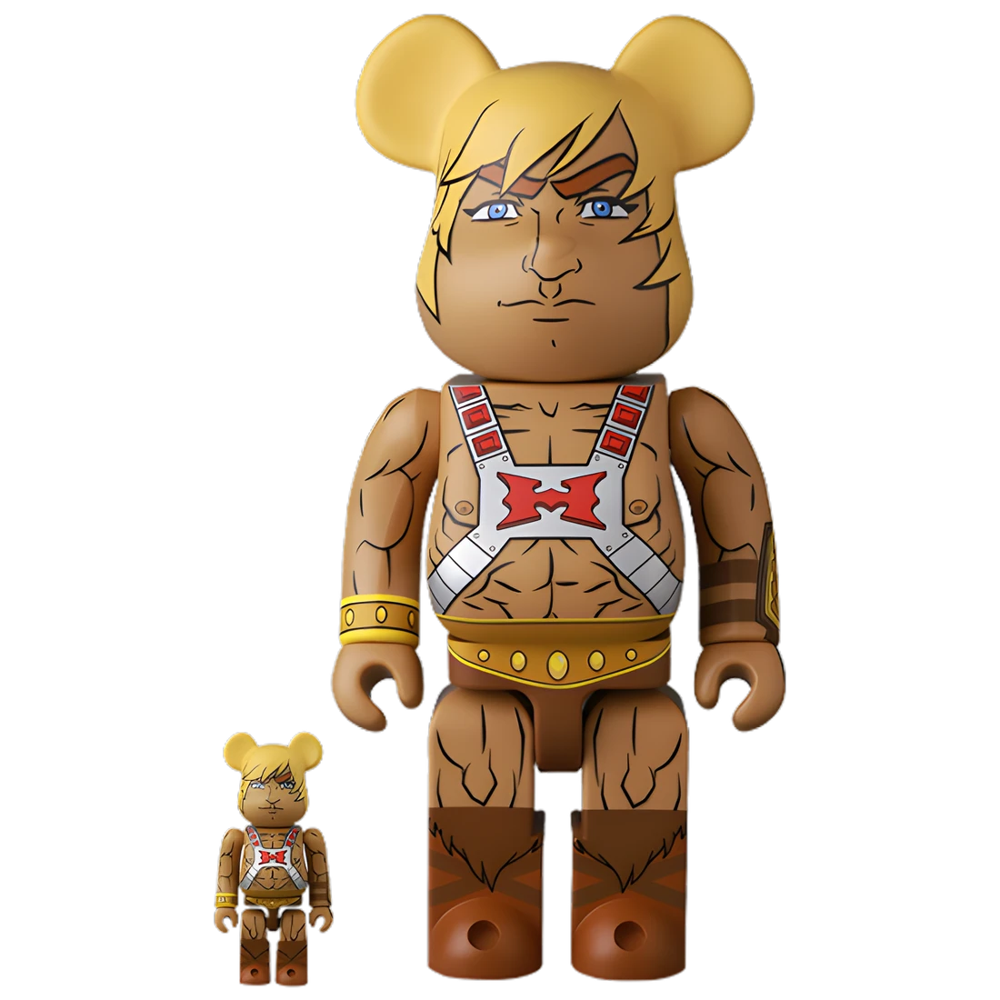 Bearbrick Mishka × Masters of The Universe He-Man 100%+400% Herstellerbild 1