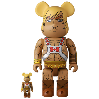 Bearbrick Mishka × Masters of The Universe He-Man 100%+400% Herstellerbild 1