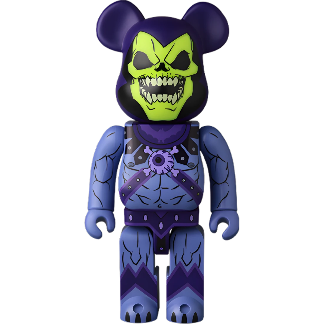 Bearbrick Mishka × Masters of The Universe Skeletor 100%+400% Herstellerbild 3