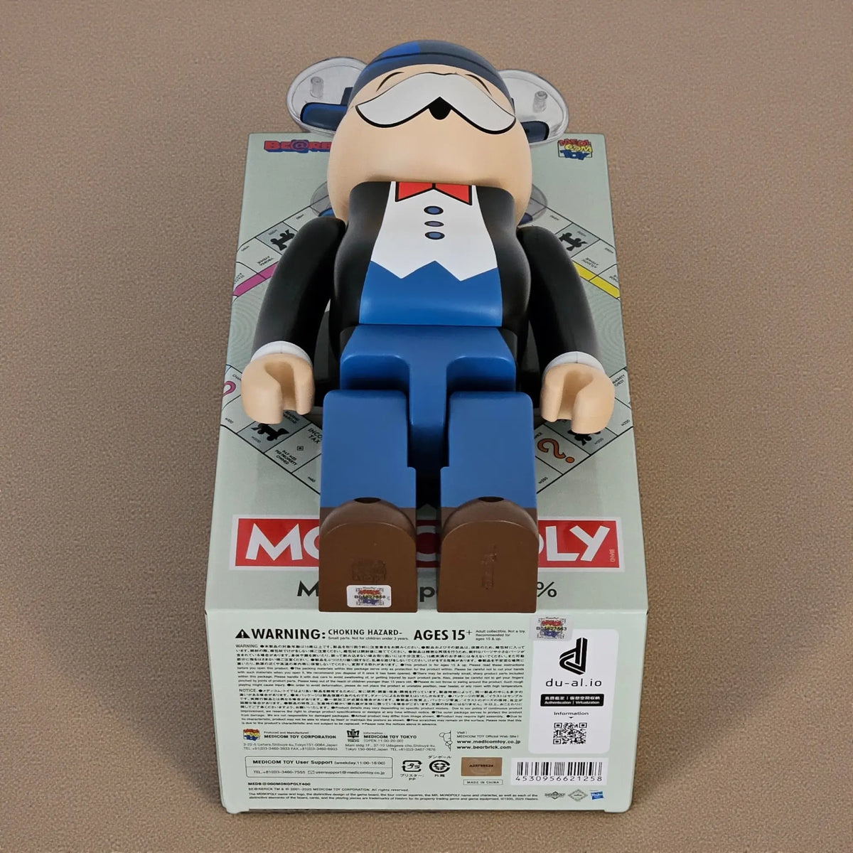 Bearbrick Mr. Monopoly [Monopoly] 400% Echtheitsmerkmale