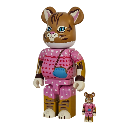 Bearbrick Nathalie Lété "Minette" 100%+400% schräg
