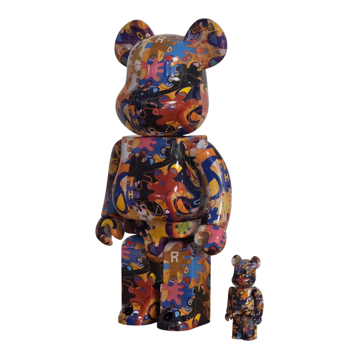 Bearbrick Noritake Kinashi "Let's go! Reach Out!" 100%+400% schräg
