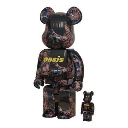 Bearbrick Oasis Knebworth 1996 Noel Gallagher 100%+400% schräg