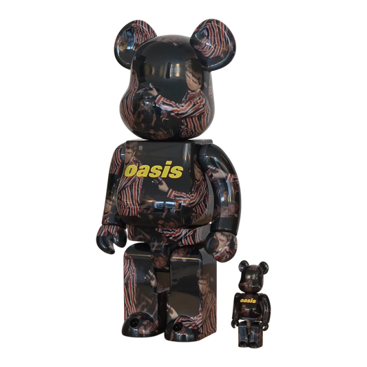 Bearbrick Oasis Knebworth 1996 Noel Gallagher 100%+400% schräg