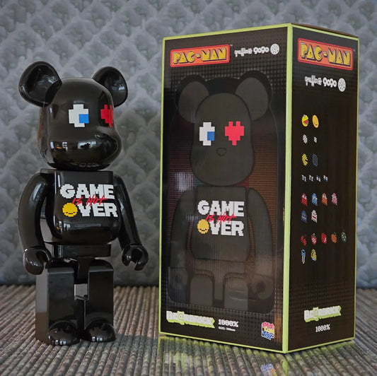 Bearbrick Pac-Man × Grafflex × 9090 × S.H.I.P&crew 1000% mit Verpackung
