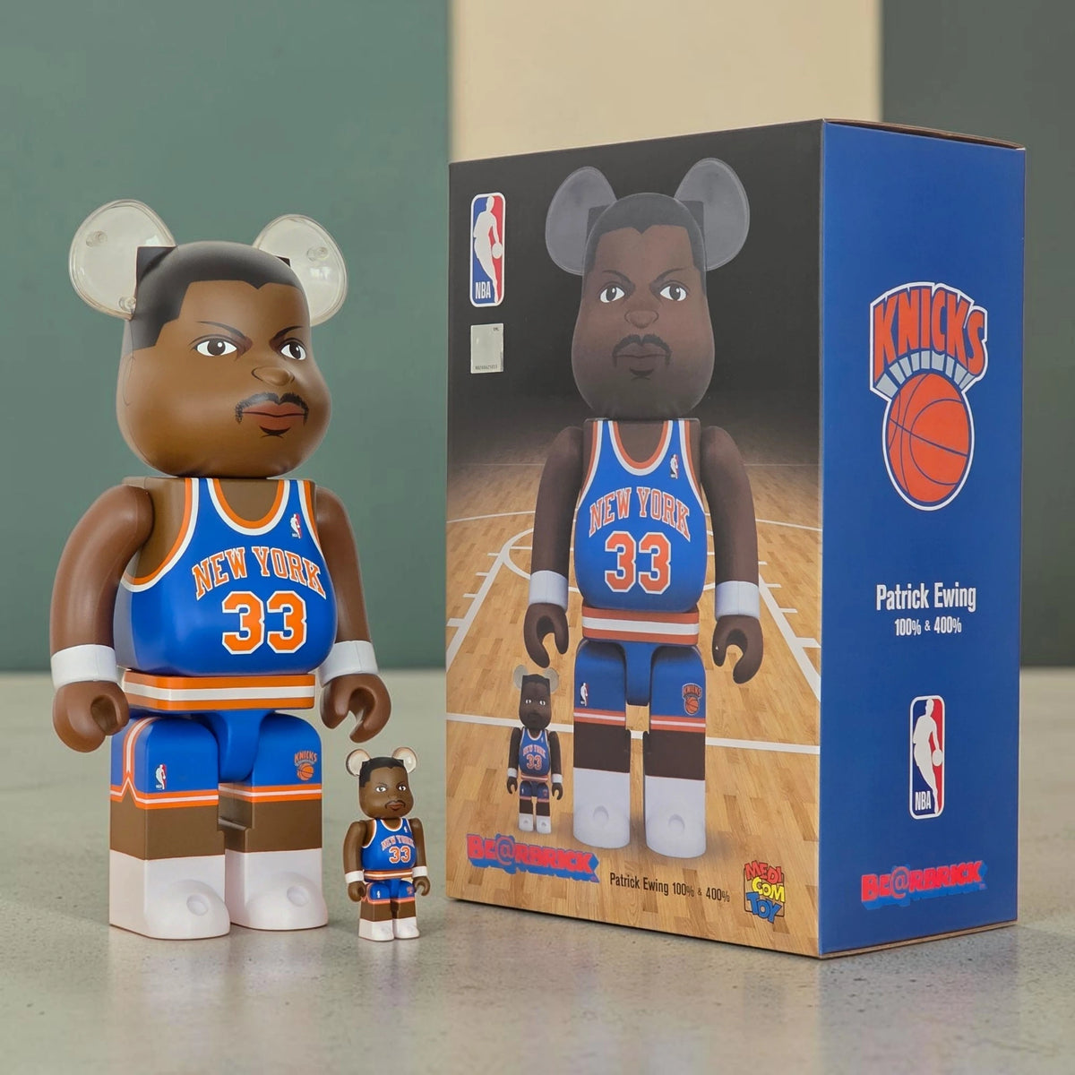Bearbrick Patrick Ewing [New York Knicks] 100%+400% mit Verpackung