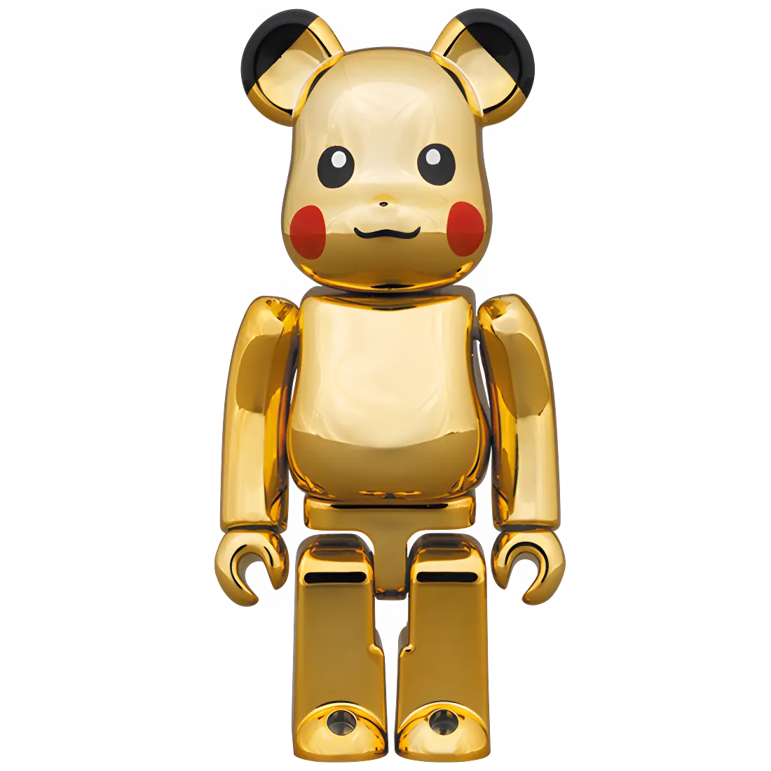 Bearbrick Pikachu Gold Chrome Version 100%+400% Herstellerbild 2