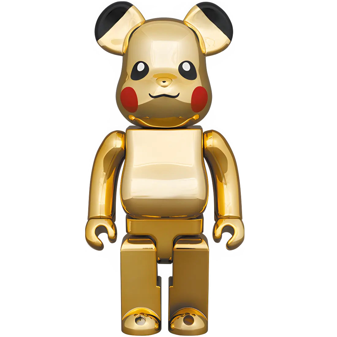 Bearbrick Pikachu Gold Chrome Version 100%+400% Herstellerbild 3