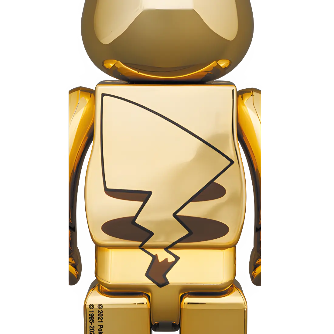 Bearbrick Pikachu Gold Chrome Version 100%+400% Herstellerbild 4