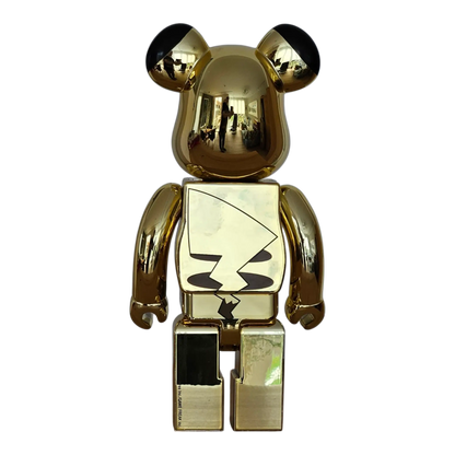 Bearbrick Pikachu Gold Chrome Version 100%+400% Rückseite