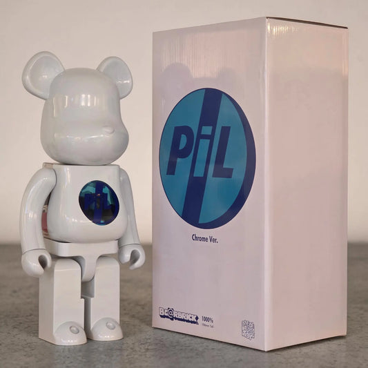 Bearbrick PiL Chrome Version 1000% mit Verpackung