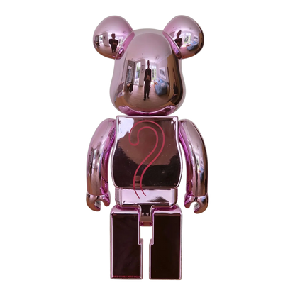 Bearbrick Pink Panther Chrome Version 100%+400% Rückseite