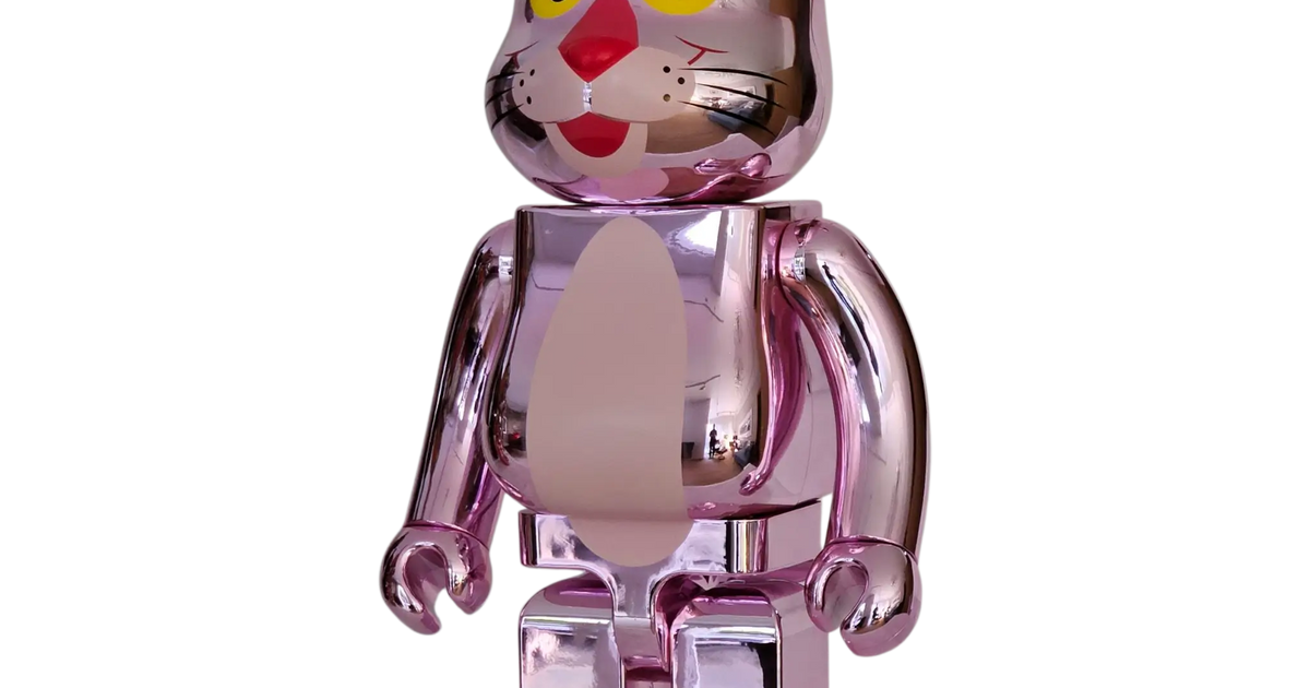BE@RBRICK Pink Panther Chrome 1000% | MyBearBrick.de