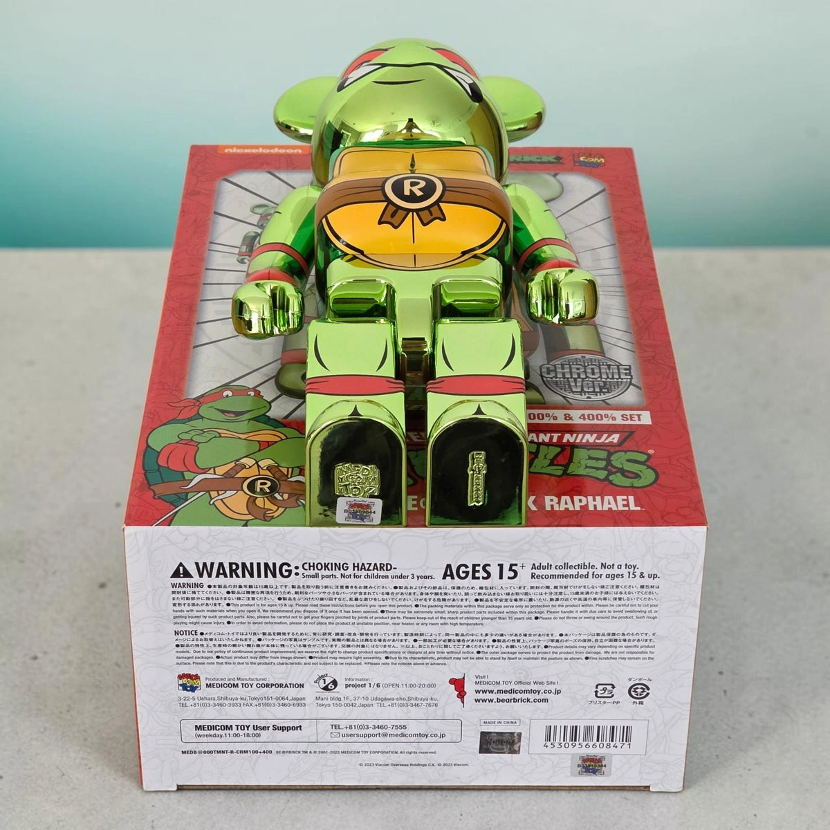 BE@RBRICK Raphael Chrome Ver. 100%+400% | MyBearBrick.de