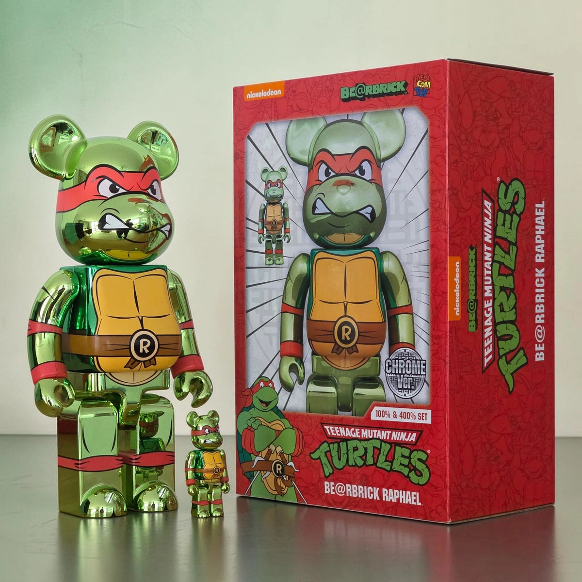 BE@RBRICK Raphael Chrome Ver. 100%+400% | MyBearBrick.de