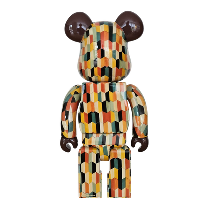 Bearbrick Rokkakuyosegi 100%+400% Rückseite