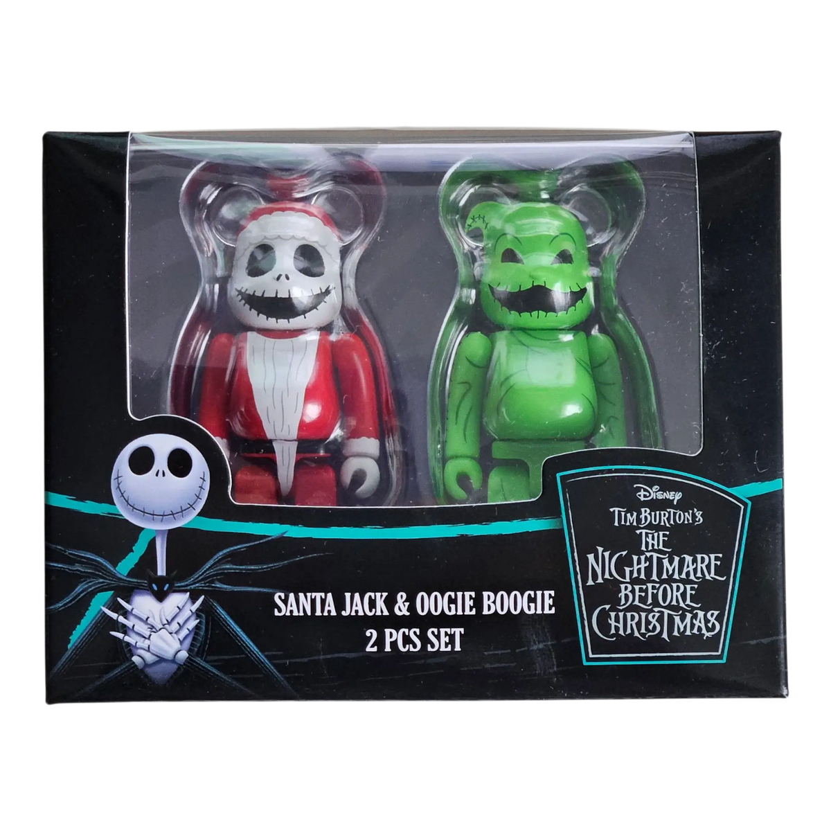 Bearbrick Santa Jack & Oogie Boogie 2er-Set 100% in der Verpackung