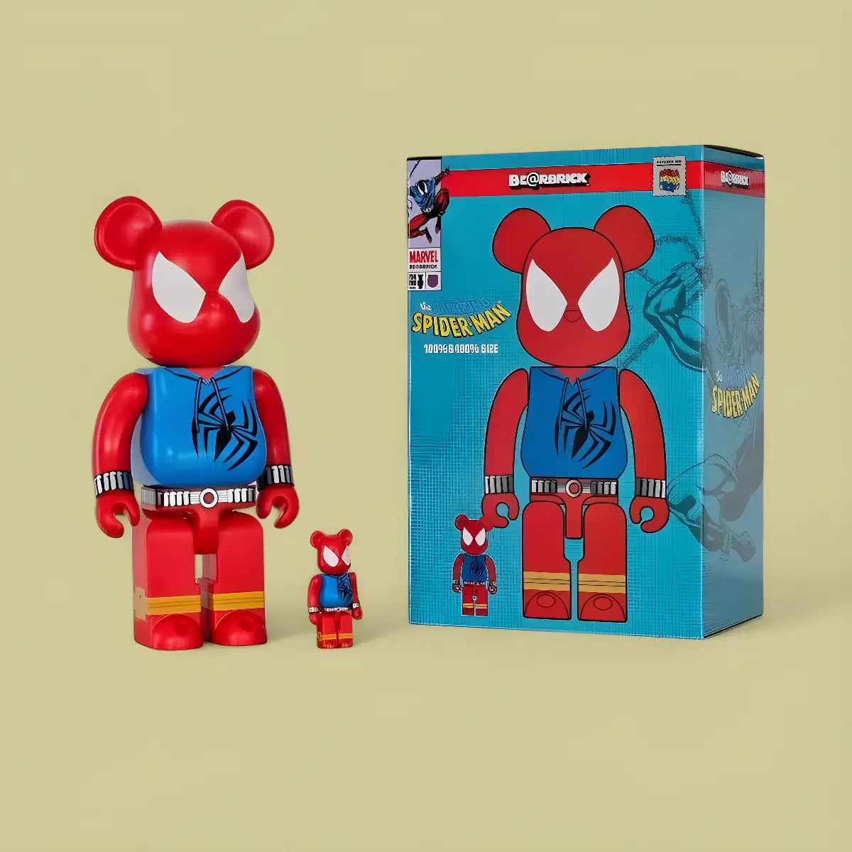 Bearbrick Scarlet Spider [The Amazing Spider-Man] 100%+400% mit Verpackung