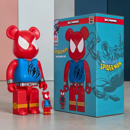 Bearbrick Scarlet Spider [The Amazing Spider-Man] 100%+400% mit Verpackung