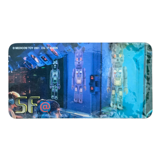 Bearbrick Series 1 SF "Robot" 100% Begleitkarte