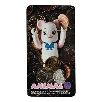 Bearbrick Series 10 Animal "Pig Piggy Bank" 100% Begleitkarte