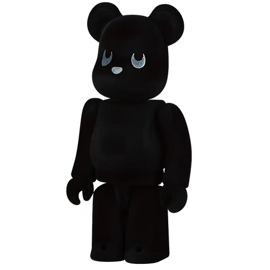 Bearbrick Series 10 Cute "Black Flocky Bear" 100% Herstellerbild
