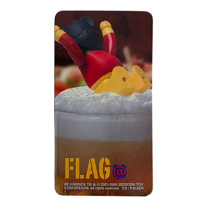 Bearbrick Series 11 Flag "Germany" 100% Begleitkarte