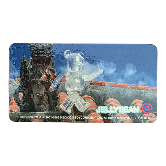 Bearbrick Series 12 Jellybean „Clear" 100% Begleitkarte