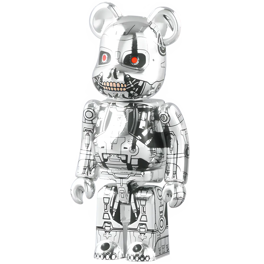 Bearbrick Series 18 SF "Endoskeleton" [Terminator Salvation] 100% Herstellerbild