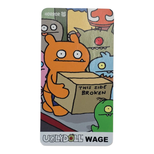 Bearbrick Series 19 Horror "Wage" [Uglydoll] 100% Begleitkarte