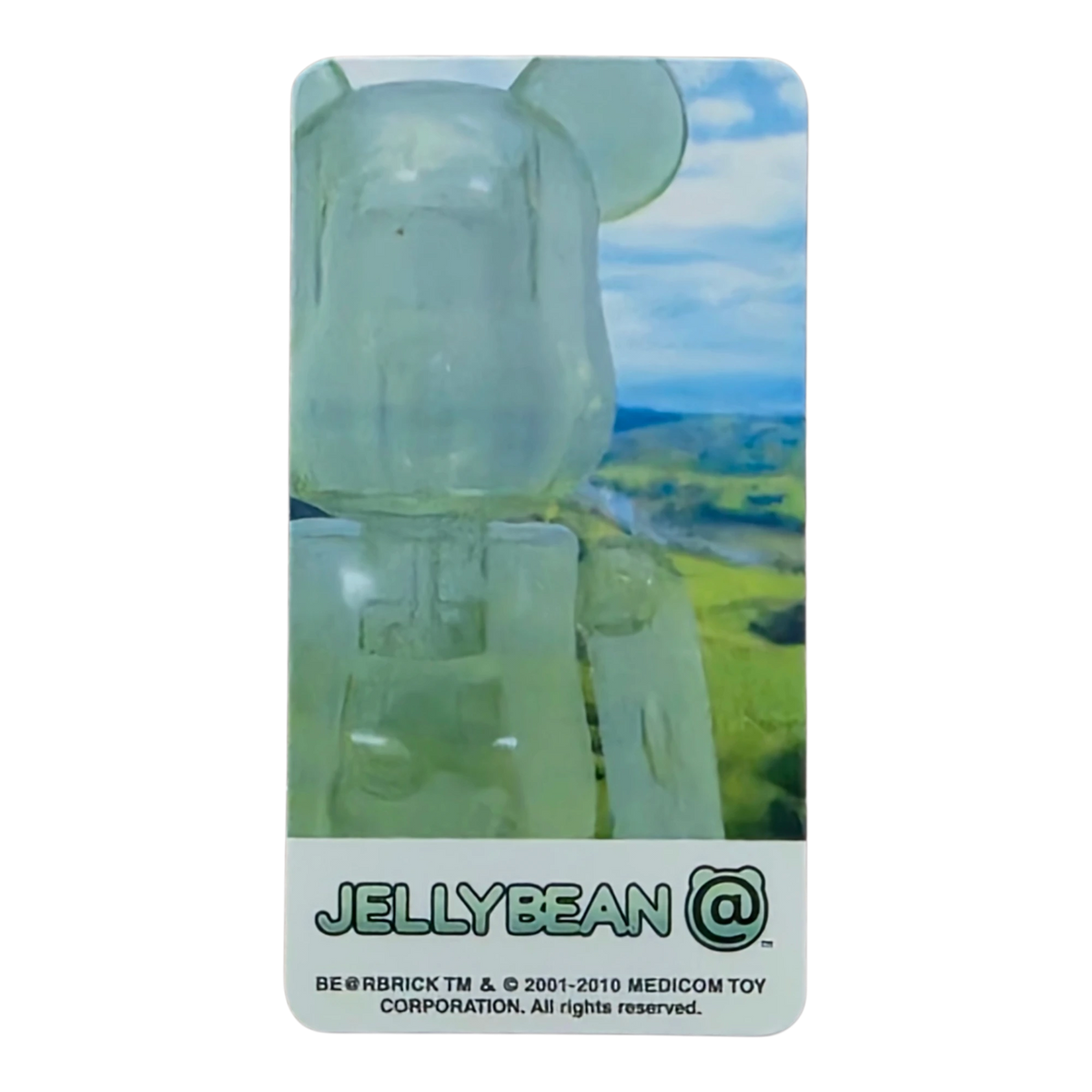 Bearbrick Series 21 Jellybean "Pale Lime" 100% Begleitkarte