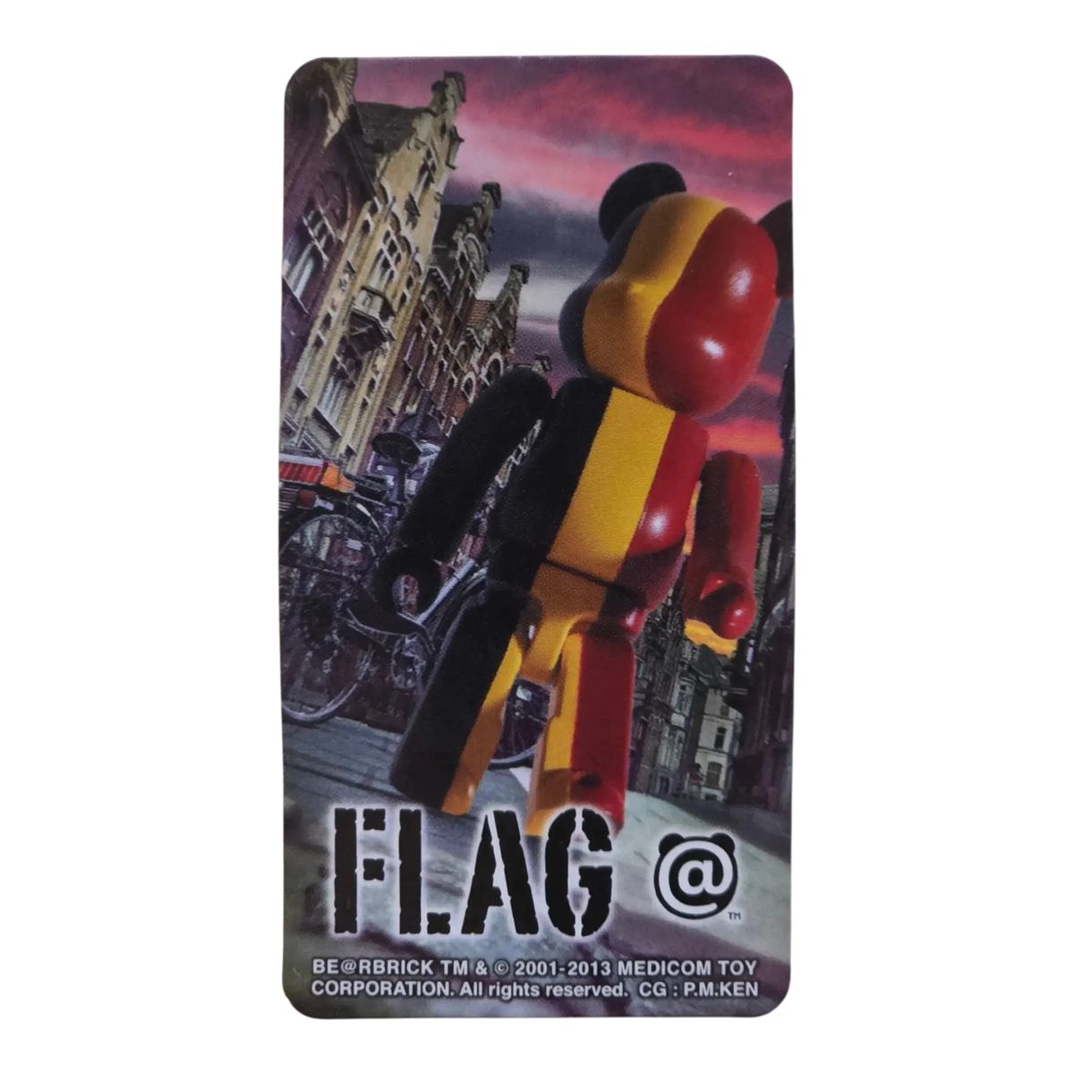 Bearbrick Series 27 Flag "Belgium" 100% Begleitkarte