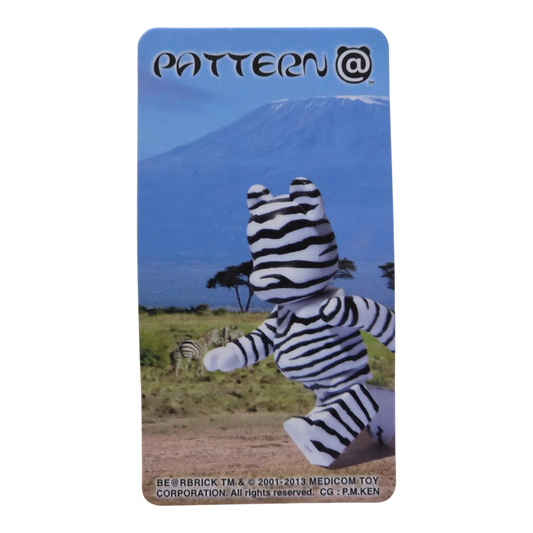 Bearbrick Series 27 Pattern "Zebra" 100% Begleitkarte