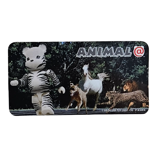 Bearbrick Series 3 Animal "Zebra" 100% Begleitkarte