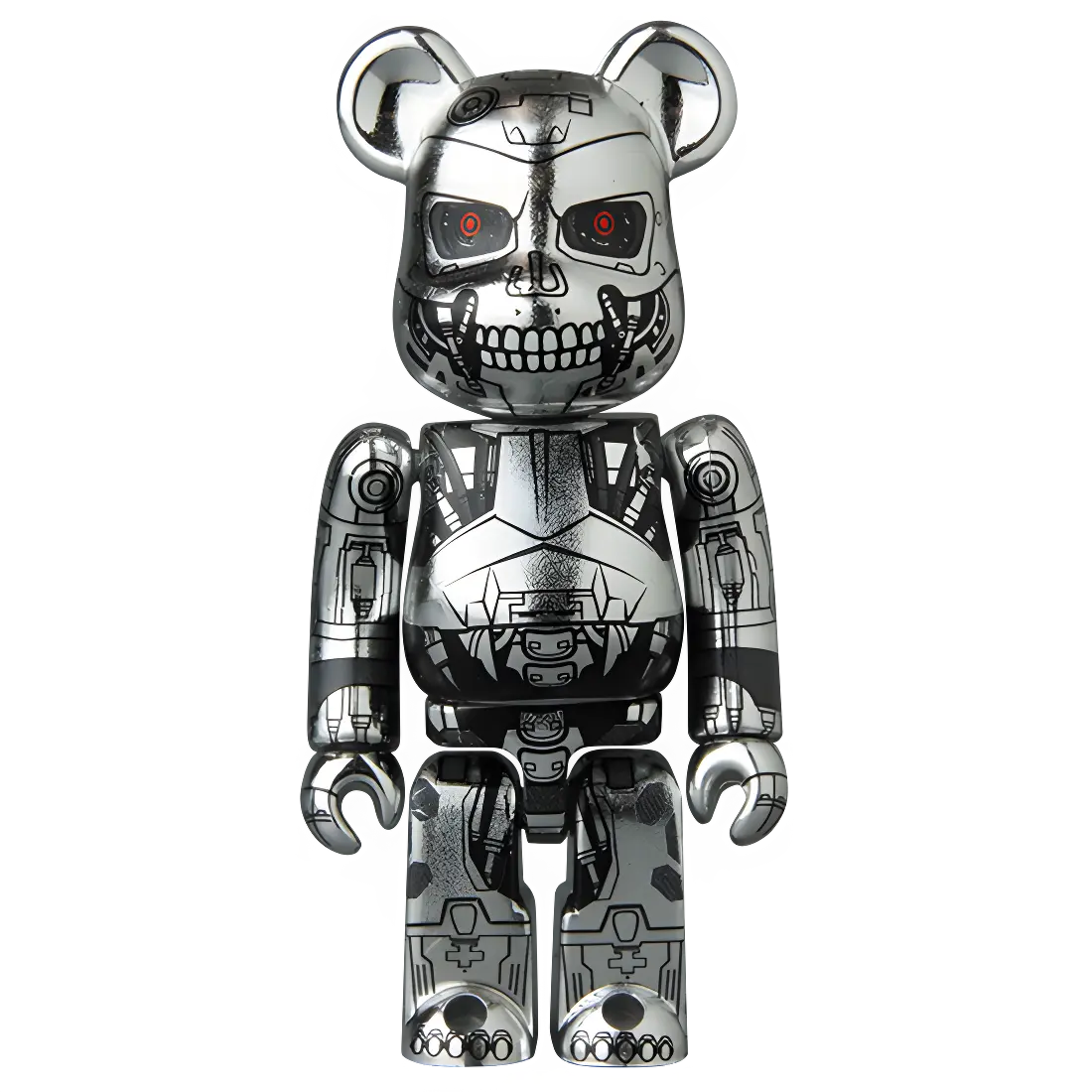 Bearbrick Series 32 SF "Endoskeleton" [Terminator Genisys] 100% Herstellerbild