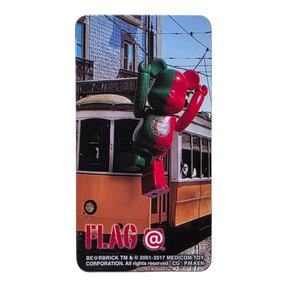 Bearbrick Series 34 Flag "Portugal" 100% Begleitkarte