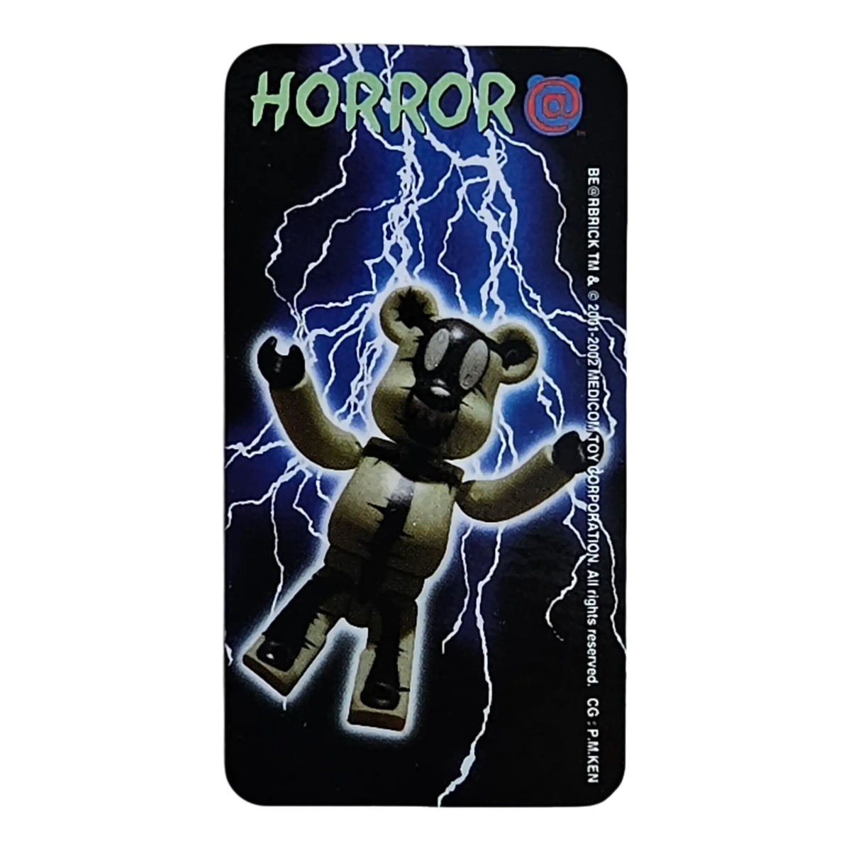 Bearbrick Series 4 Horror "Lightning Glow in the Dark" 100% Begleitkarte