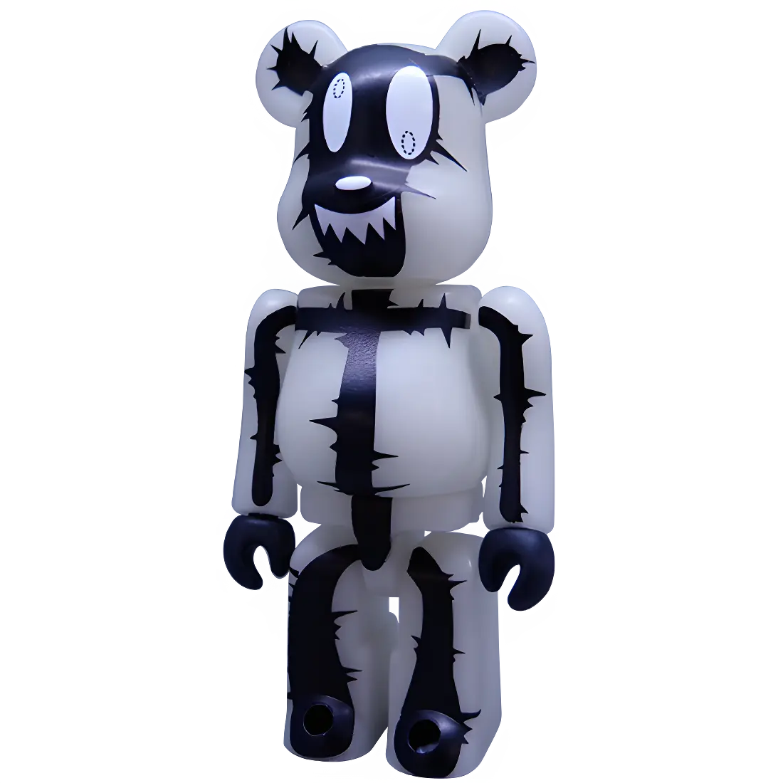 Bearbrick Series 4 Horror "Lightning Glow in the Dark" 100% Herstellerbild