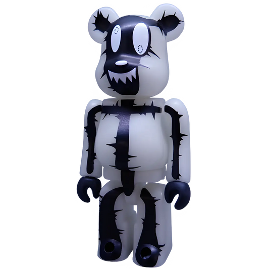 Bearbrick Series 4 Horror "Lightning Glow in the Dark" 100% Herstellerbild