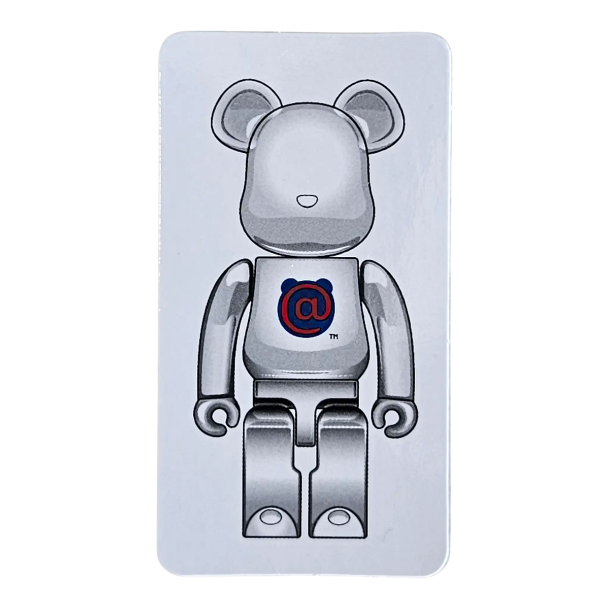 Bearbrick Series 41 Artist "1st Model White Chrome" 100% SECRET Begleitkarte