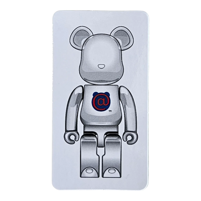 Bearbrick Series 41 Artist "1st Model White Chrome" 100% SECRET Begleitkarte