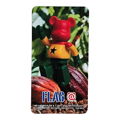 Bearbrick Series 41 Flag "Ghana" 100% Begleitkarte
