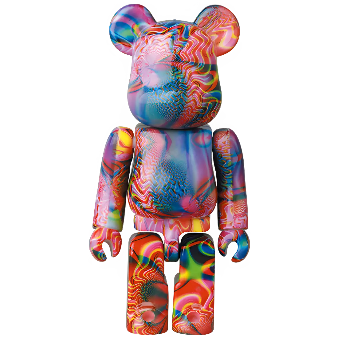Bearbrick Series 41 Pattern "Love and Peace (Summer of Love)" 100% Herstellerbild