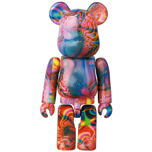 Bearbrick Series 41 Pattern "Love and Peace (Summer of Love)" 100% Herstellerbild
