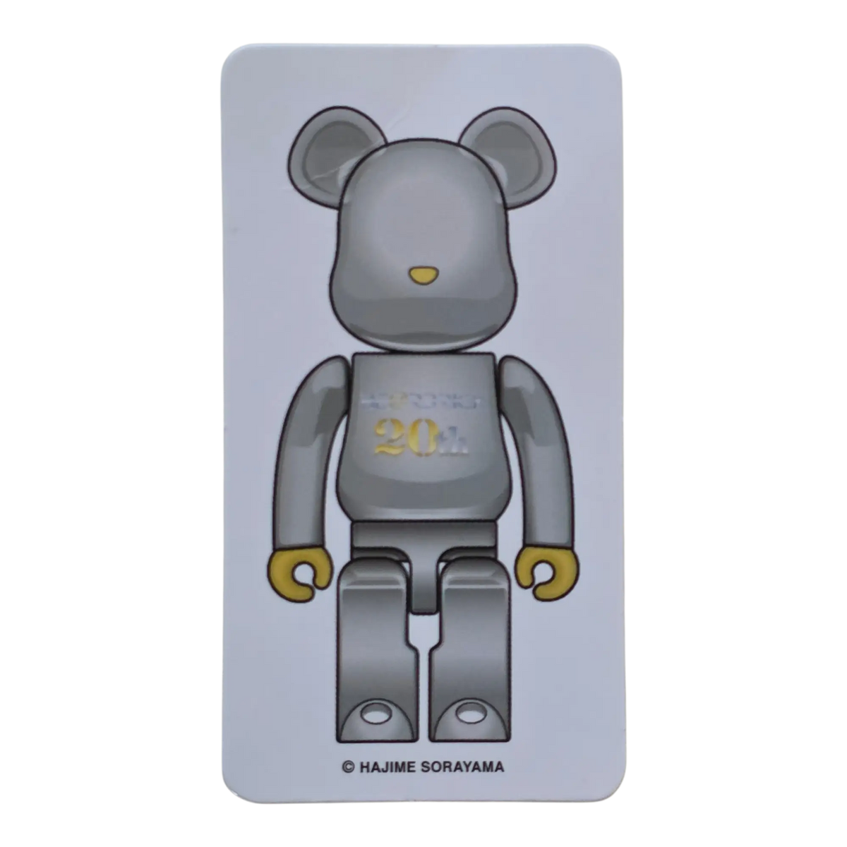 Bearbrick Series 42 20th Anniversary Model Silver [Hajime Sorayama] 100% SECRET Begleitkarte