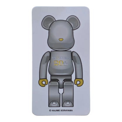 Bearbrick Series 42 20th Anniversary Model Silver [Hajime Sorayama] 100% SECRET Begleitkarte